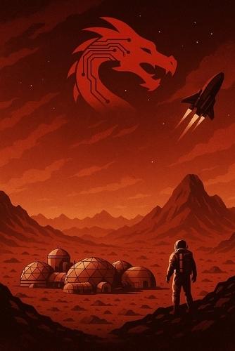 Red Dragon: ""A Mars Colony Sci-Fi Thriller about AI, Secrets, and Survival.""