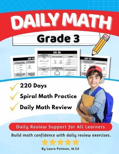 Daily Math Grade 3: 220 Days of Spiral Math Practice