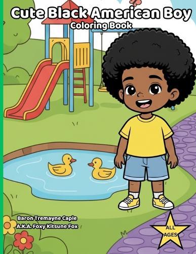 Cute Black American Boy Coloring Book