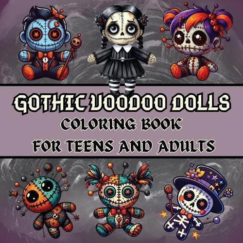 Gothic Voodoo Dolls: Bold and Easy Coloring Book for Teens and Adults