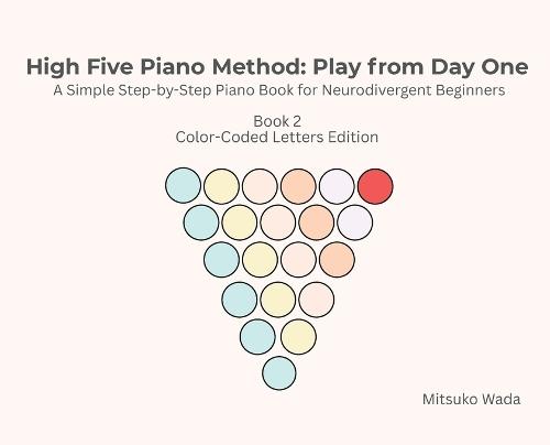 High Five Piano Method: Play from Day One-A Simple Step-by-Step Piano Book for Neurodivergent Beginners- Book 2 Color-Coded Letters Edition: Play from Day One-A Simple Step-by-Step Piano Book for Neurodivergent Beginners- Book 2: Play from Day One