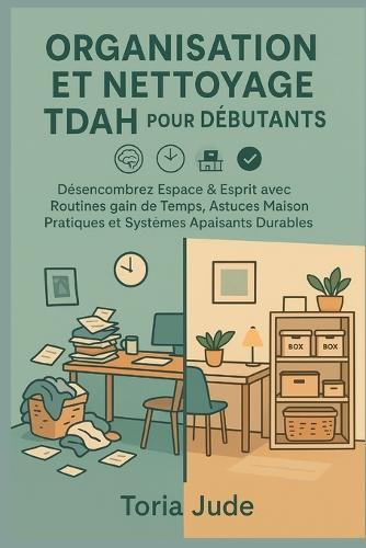 Organisation Et Nettoyage Tdah Pour Les Débutants: Désencombrez Espace & Esprit avec Routines gain de Temps, Astuces Maison Pratiques et Systèmes Apaisants Durables