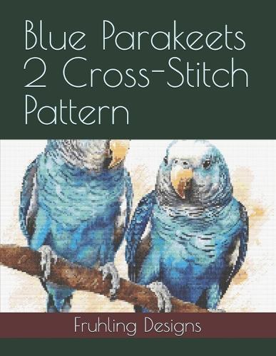 Blue Parakeets 2 Cross-Stitch Pattern