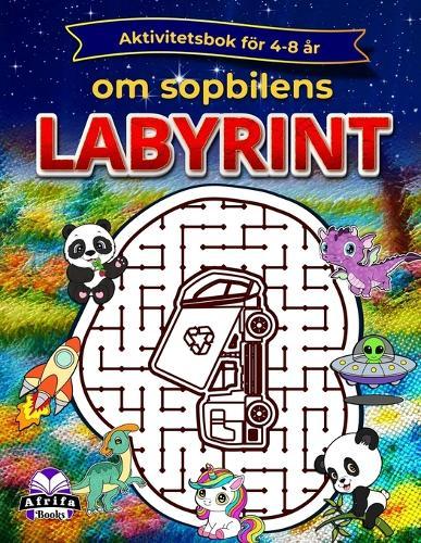 Aktivitetsbok för 4-8 år om sopbilens labyrint, roliga pussel för barns kognitiva utveckling: Hjärnövningar och spel för barn
