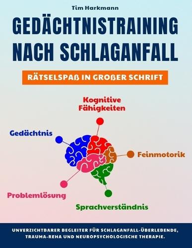 Gedächtnistraining nach Schlaganfall: Rätselbuch in Großdruck zur Förderung von Gedächtnis, Konzentration & Feinmotorik - Das ideale Geschenk für Senioren und Patienten