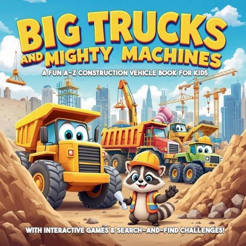 Big Trucks and Mighty Machines: A Fun A-Z Construction Vehicle Book for Kids (With Interactive Games & Search-and-Find Challenges!): With Fun Search-and-Find Games, Rhymes, and Construction Facts!