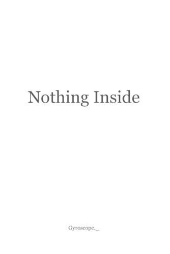 Nothing Inside: A Quiet Exploration of Emptiness and Meaning