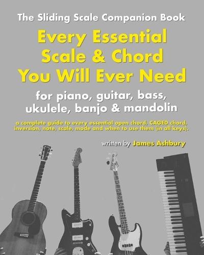 Every Essential Scale & Chord You Will Ever Need (The Sliding Scale Companion Book): For Piano, Guitar, Bass, Ukulele, Banjo & Mandolin