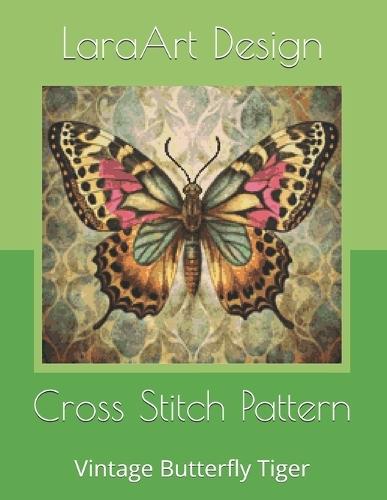 Cross Stitch Pattern: Vintage Butterfly Tiger