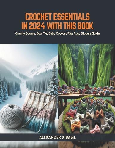 Crochet Essentials in 2024 with this BooK: Granny Square, Bow Tie, Baby Cocoon, Rag Rug, Slippers Guide