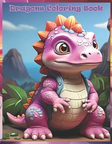 Dragons in a Fantasy World: "Color and Bring Magic Dragons to Life.: The collection contains 22 unique dragon images measuring 8.5"" x 11"""