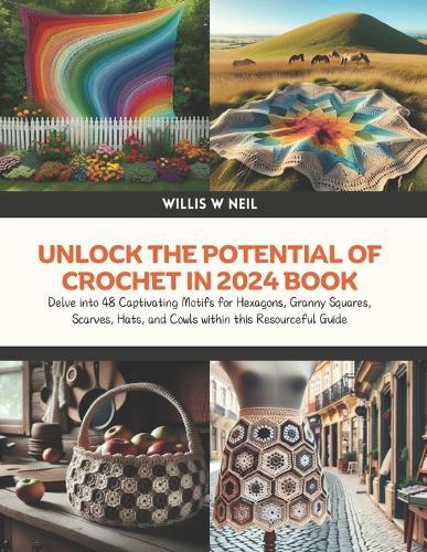 Unlock the Potential of Crochet in 2024 Book: Delve into 48 Captivating Motifs for Hexagons, Granny Squares, Scarves, Hats, and Cowls within this Resourceful Guide