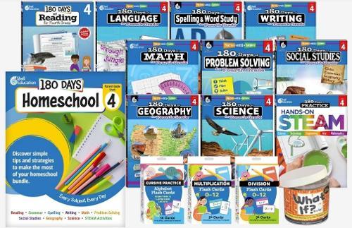 180 Days™: Homeschool Grade 4 Set: Every Subject, Every Day