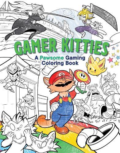 Gamer Kitties: A Pawsome Gaming Coloring Book