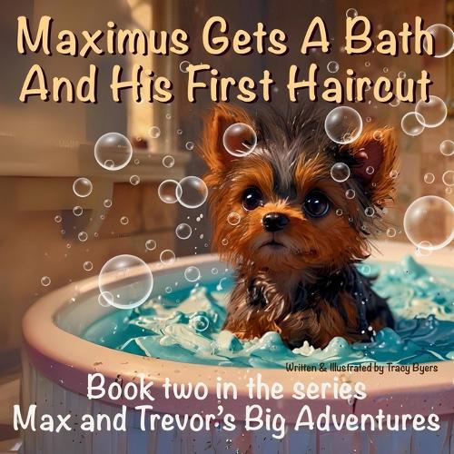 Maximus Gets A Bath And His First Haircut
