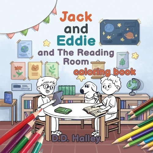 Jack and Eddie and the Reading Room (coloring book)