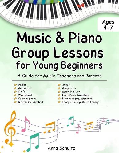 Music & Piano Camp Curriculum: Group lessons for kids age 4-7. 8 detailed lessons + worksheets