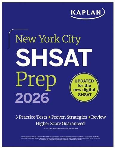 New York City SHSAT Prep 2026: 3 Practice Tests + Proven Strategies + Review