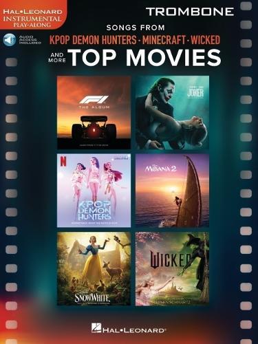 Songs from KPop Demon Hunters, Minecraft, Wicked: And More Top Movies. Trombone Play-Along Book with Online Audio