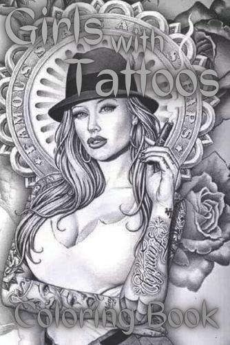 Girls with Tattoos Coloring Book