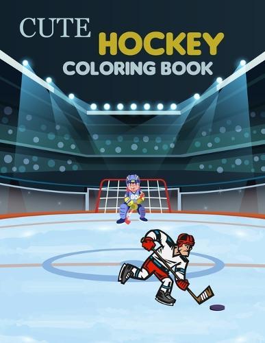 Cute Hockey Coloring Book: Hockey Adult Coloring Book