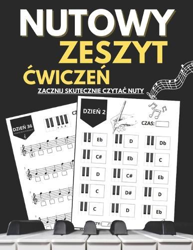 Nutowy Zeszyt Ćwiczeń: Podpisywanie Nut, Nauka Nazwy Dźwięków, Klucz Wiolnowy, Klucz Basowy