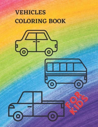 Vehicles coloring book for kids