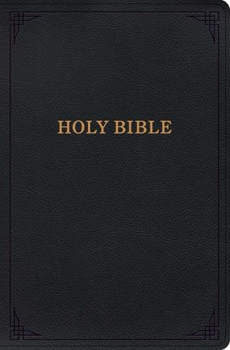 KJV Holy Bible, Giant Print with Cross-References, Black Leathertouch