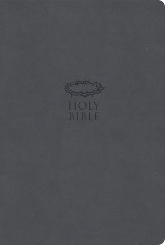 KJV Super Giant Print Reference Bible, Value Edition, Charcoal Leathertouch