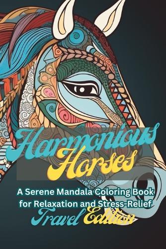 Harmonious Horses (Travel Edition): A Serene Mandala Coloring Book for Relaxation and Stress-Relief