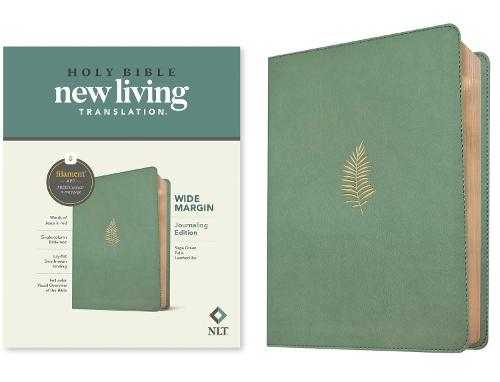NLT Wide Margin Bible, Filament Enabled (LeatherLike, Sage Green Palm, Red Letter): New Living Translation, Sage Green Palm, Leatherlike, Filament Enabled, Wide Margin, Red Letter