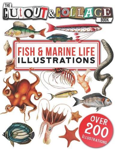 The Cut Out And Collage Book Fish & Marine Life Illustrations: Over 200 High Quality Marine Life & Fish illustrations For Collage And Mixed Media Artists