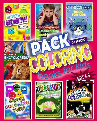 Pack Coloring Books for Kids Ages 4-8: Packet of books for kids - 7 BOOKS IN 1