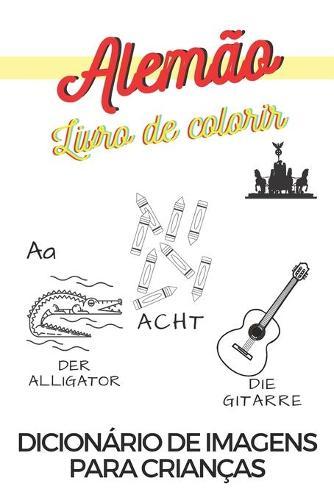 Alemão Livro de colorir Dicionário de imagens para crianças