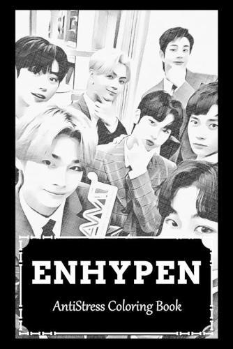 AntiStress Coloring Book: Over 45+ ENHYPEN Inspired Designs That Will Lower You Fatigue, Blood Pressure and Reduce Activity of Stress Hormones