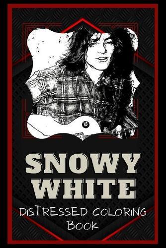 Snowy White Distressed Coloring Book: Artistic Adult Coloring Book