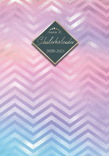 Schulerkalender 2020 / 2021: Schulplaner von August 2020 bis Juli 2021 / Praktischer Schulertimer zum notieren, planen und organisieren aller Hausaufgaben / Akademischer Kalender fur das Schuljahr 20/21 Motiv Blau Zick Zack