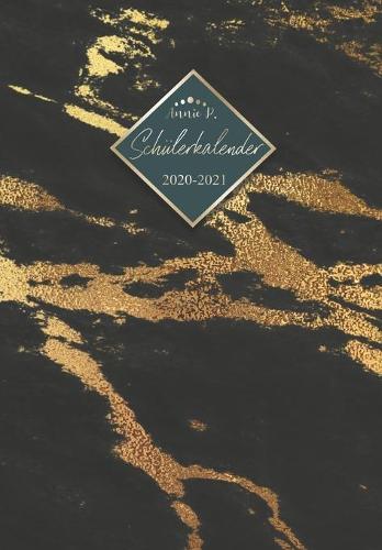 Schulerkalender 2020 / 2021: Schulplaner von August 2020 bis Juli 2021 / Praktischer Schulertimer zum notieren, planen und organisieren aller Hausaufgaben / Akademischer Kalender fur das Schuljahr 20/21 Motiv Marble Schwarz Gold