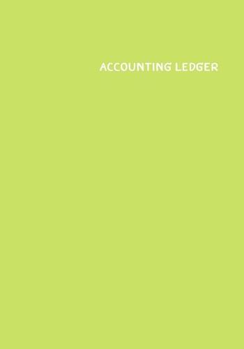 Accounting Ledger Book: : 120 pages - 7x10 inch - Payment and Deposit - White Paper - Lime Cover