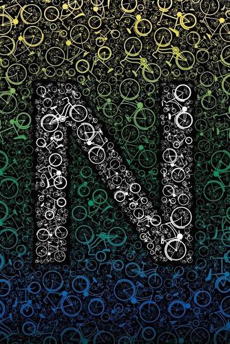 N: Letter N Initial Personalized Monogram Bike Notebook - Biker's Bicycle College Ruled Notebook, Writing Pad, Journal or Diary for Kids, Boys, Girls, Men & Women - 110 Pages - Size 6x9 Paperback