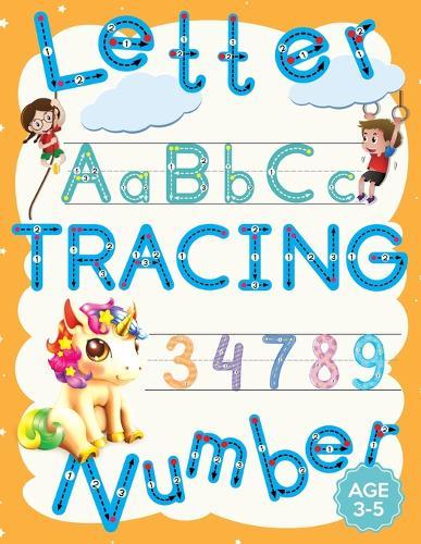 Traceable Letters for Preschool: Letter Tracing Book, Number Tracing Book for Preschool and Kindergarten Kids Age 3-5,4-8.3 Line Alphabet Tracing Books Handwriting, Number Tracing Book, Coloring Book for Preschooler, Pre K