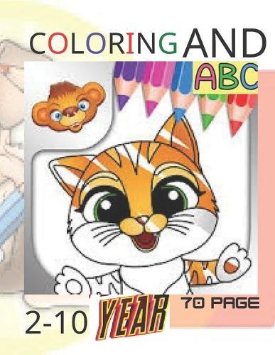 Coloring and abc: book for writing and pazzle, educational 70 page 8.5*11 inch.