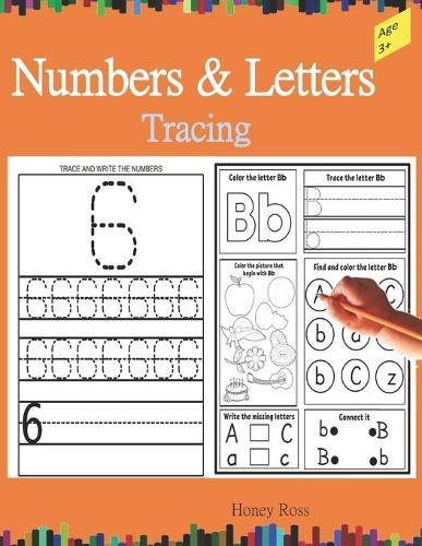Numbers & Letters Tracing: Counting, coloring and tracing number 1-10 for kids ages 3-5, Preschool and Kindergarten.