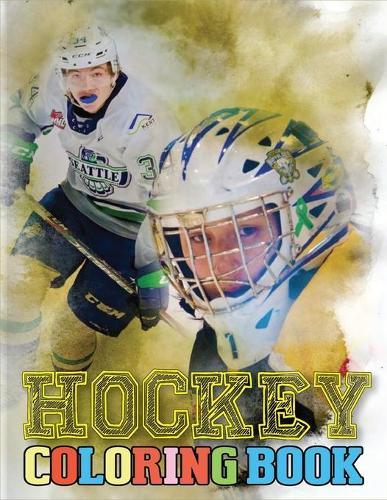 Hockey Coloring Book: Best Funny Hockey Coloring Book for kids Ages 5 and up. Over 40 Fun Designs For Boys And Girls.