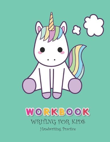 Workbook Writing for kids: Handwriting Practice Book For Kids Writing Page and Coloring Book: Numbers 1-10: For Preschool, Kindergarten, and Kids Ages 3+:8.5x11: 50 pages: Green Pastel Cover