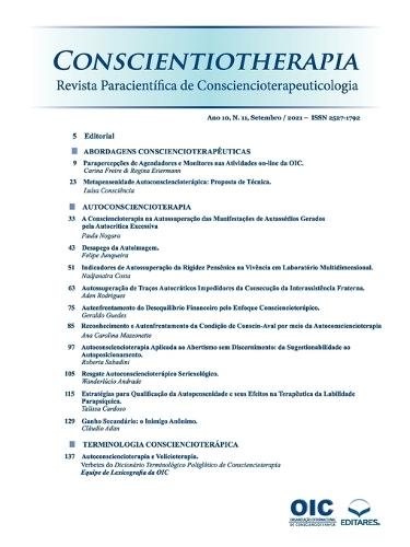 Conscientiotherapia: Revista Paracientíca de Consciencioter