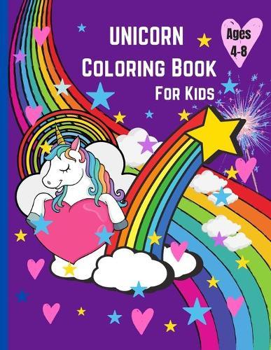 Unicorn Coloring Book for Kids Ages 4-8 US Edition: 50 Beautiful Designs That your Kid Will Fall in Love With