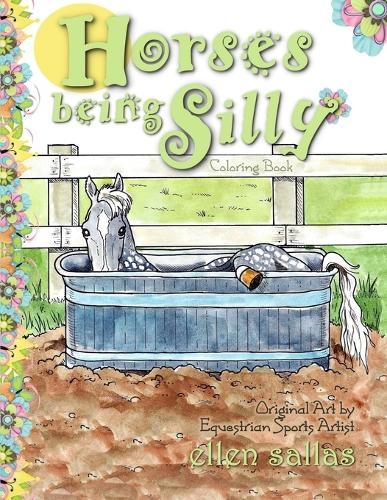 Horses Being Silly Coloring Book