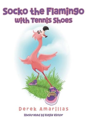 Socko the Flamingo with Tennis Shoes