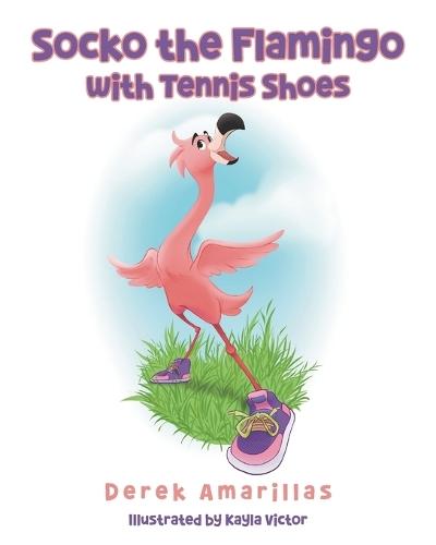 Socko the Flamingo with Tennis Shoes
